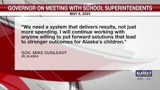 Alaska Governor Mike Dunleavy announces plan to veto education funding bill