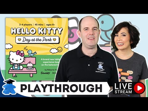 Hello Kitty :  Day at the Park ️- Live Playthrough Board Game and Giveaway