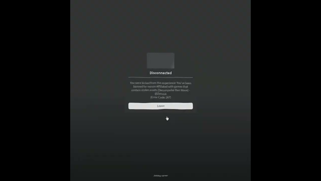 Proof I’m banned from pls donate… :( 