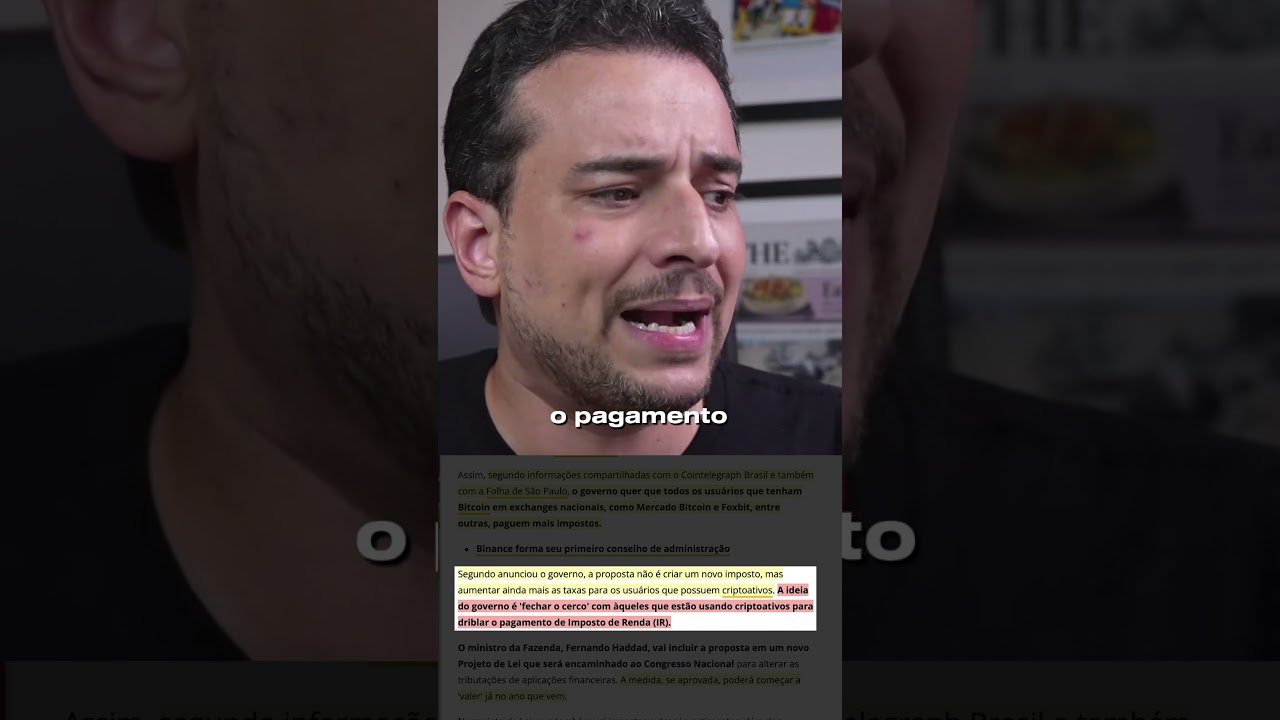 ESTADO QUER AUMENTAR IMPOSTOS EM CRIPTOMOEDAS! #política #economia #bitcoin  #altcoins #criptobrasil - YouTube
