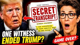The Secret Transcript: How a Single Witness Just Dismantled Trump’s Entire Legal Defense Strategy.