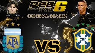 PES 6 PC ORIGINAL SEASON ENHANCED ARGENTINA VS BRASIL