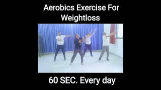 30 sec Aerobics Exercise for Weight Loss |Fat toFit | Daily Cardio Workout #weightloss#aerobics