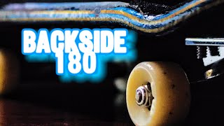 How To Backside 180 - Fingerboard Trick Tip for Beginners