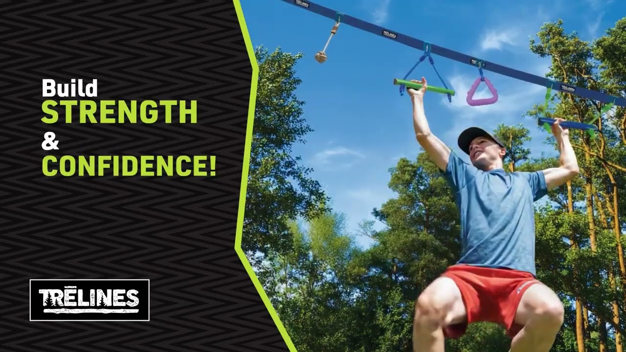 Ninja Adventure Line 36 ft. Slackline Obstacle Course, Ninja
