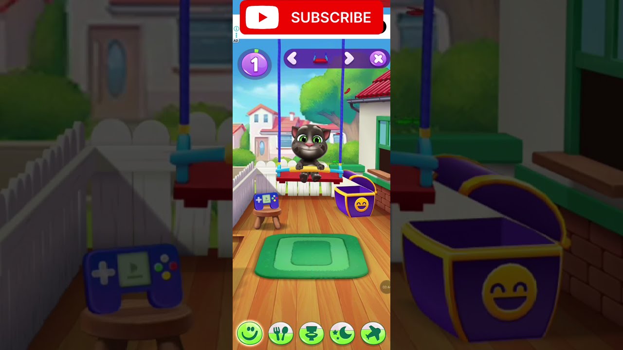 Funny Tom 😁 playing alone. Good video for kids entertainment. Talking Tom video 