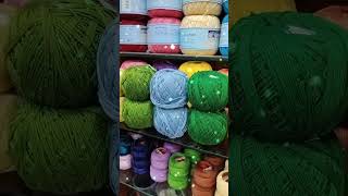 Buttons and Bows Cotton crochet threads.