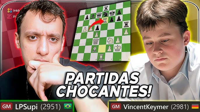 Supi Sacrifica a Dama contra Magnus Carlsen - A Imortal Brasileira - Luis  Supi Vs Magnus Carlsen 