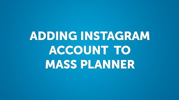 Add Instagram Account to Mass Planner