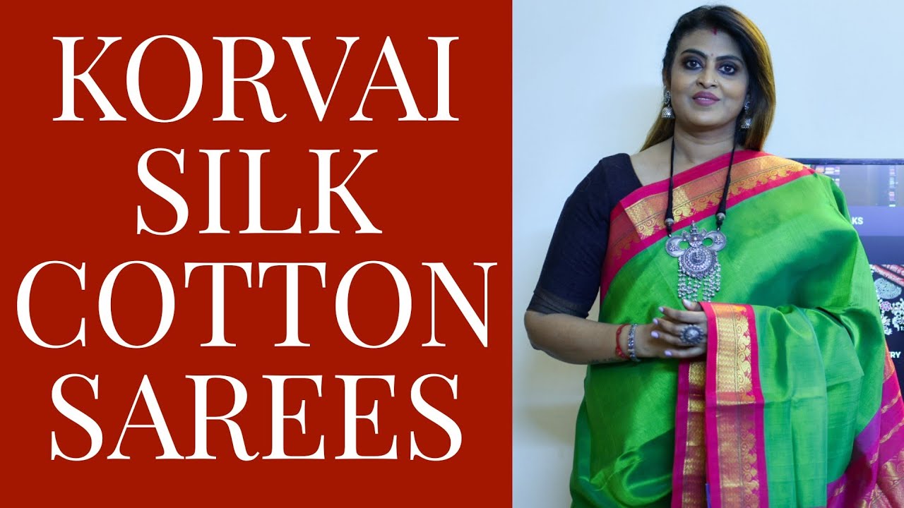 KORVAI SILK COTTON SAREES #sarees #lightweight #sujasilks