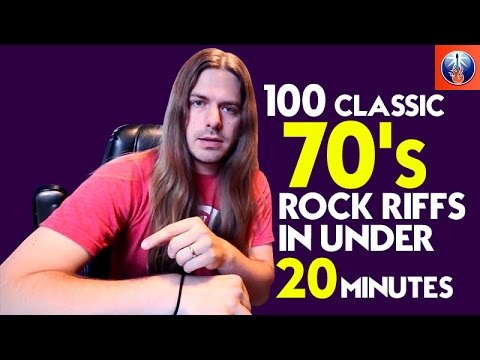 100 CLASSIC 70'S ROCK RIFFS IN UNDER 20 MINUTES