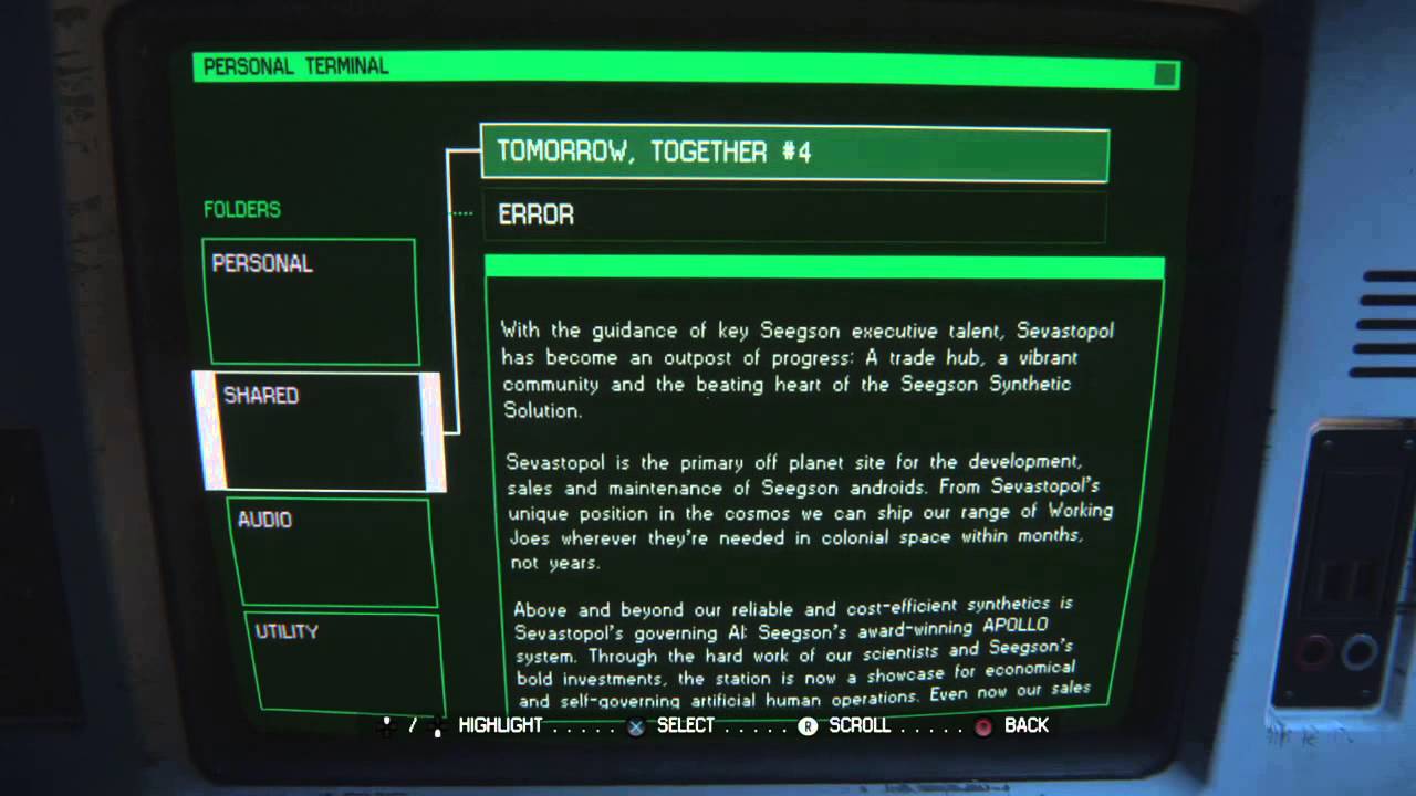 Unexpected & unfair death - Alien Isolation