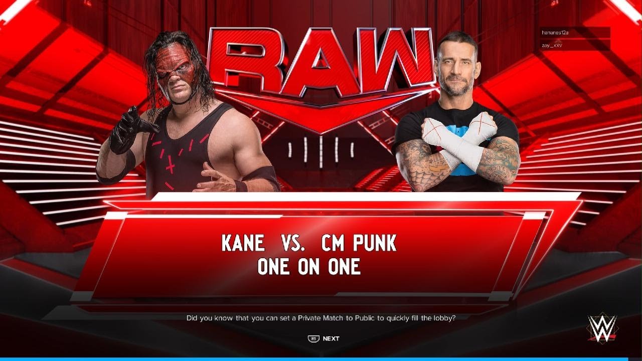 WWE 2K24 kane vs cm punk - YouTube