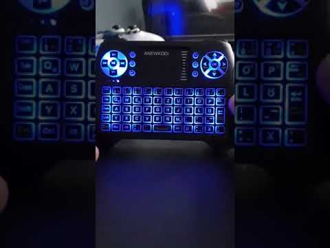 ANEWKODI Mini Kabellose Beleuchtete Tastatur Touchpad Maus Combo T16 2 4GHz QWERTZ Keyboard