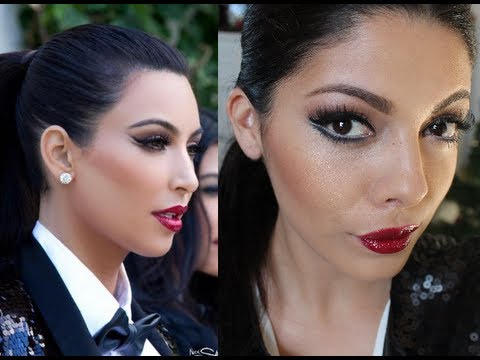 Kim Kardashian Christmas Card 2011 Makeup and Look for Less