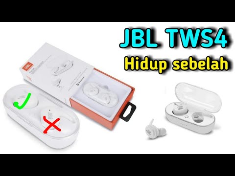 CARA MEMPERBAIKI HEADSET JBL TWS 4 BUNYI SEBELAH #tws #headsetbluetooth
