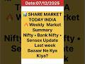“Share Market Today India 🔥 last week Kya Hua? Nifty–Sensex Full Update!” 1-5 December