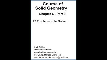 COURSE OF SOLID GEOMETRY - CHAPTER 6 - PART 9 - 2nd EDITION