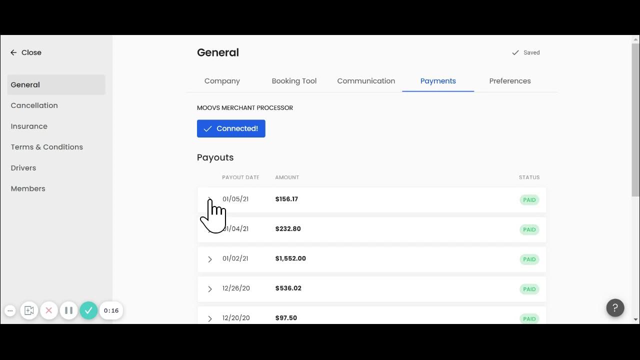 Feature Moovs Payout YouTube