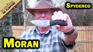 Spyderco Moran Drop Point Fixed Blade - Yak Shaving Sharp!