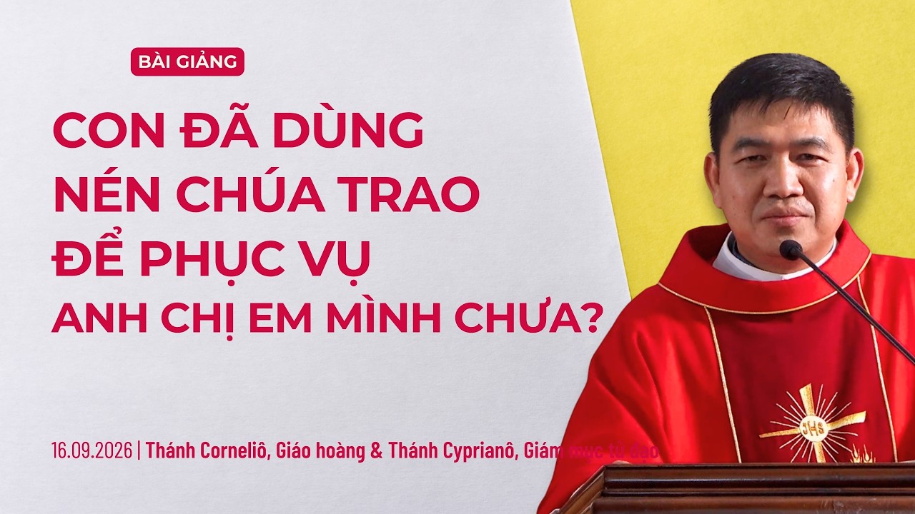 Con đã dùng nén Chúa trao để phục vụ anh chị em mình chưa?