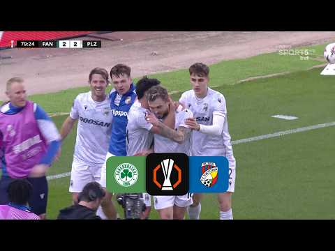 Panathinaikos FC 2:2 FC Viktoria Plzeň | sestřih zápasu