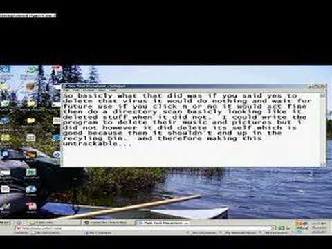 Virus scanner batch file