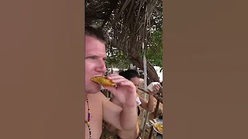 Tasty Snack On Lake Maracaibo Beach 