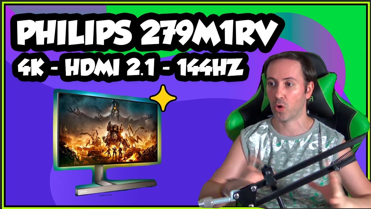 MONITOR PHILIPS 279M1RV | 4K, HDMI 2.1 Y 144HZ PARA CONSOLAS Y PC GAMING -  YouTube