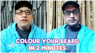 How To Colour your Short Beard without Dye - Gray Hair Gone in 2 minutes | Shoaib Qasim Vlogs