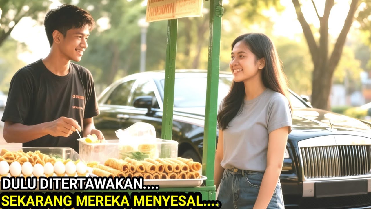 Dulu Ditertawakan Karena Jualan Telur Gulung, Kini Semua Orang Menyesal Setelah Tahu Siapa Istrinya