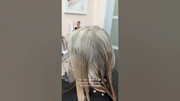 How to transition colored hair to natural grey. #transitiongreyhair #hairtutorial #greyhaircolor