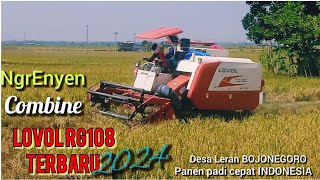 panen padi dengan Combine LOVOL rg108