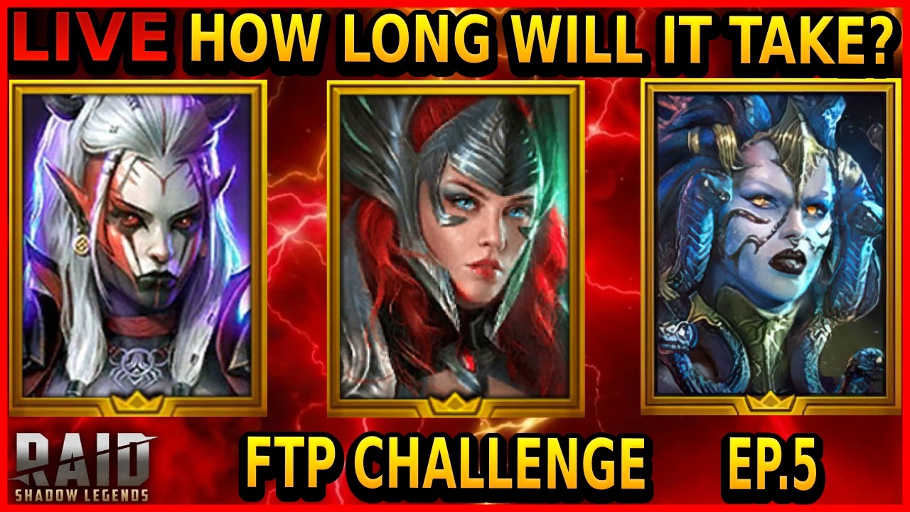 🔴FTP CHALLENGE ACCEPTED EP.5 | Raid: Shadow Legends