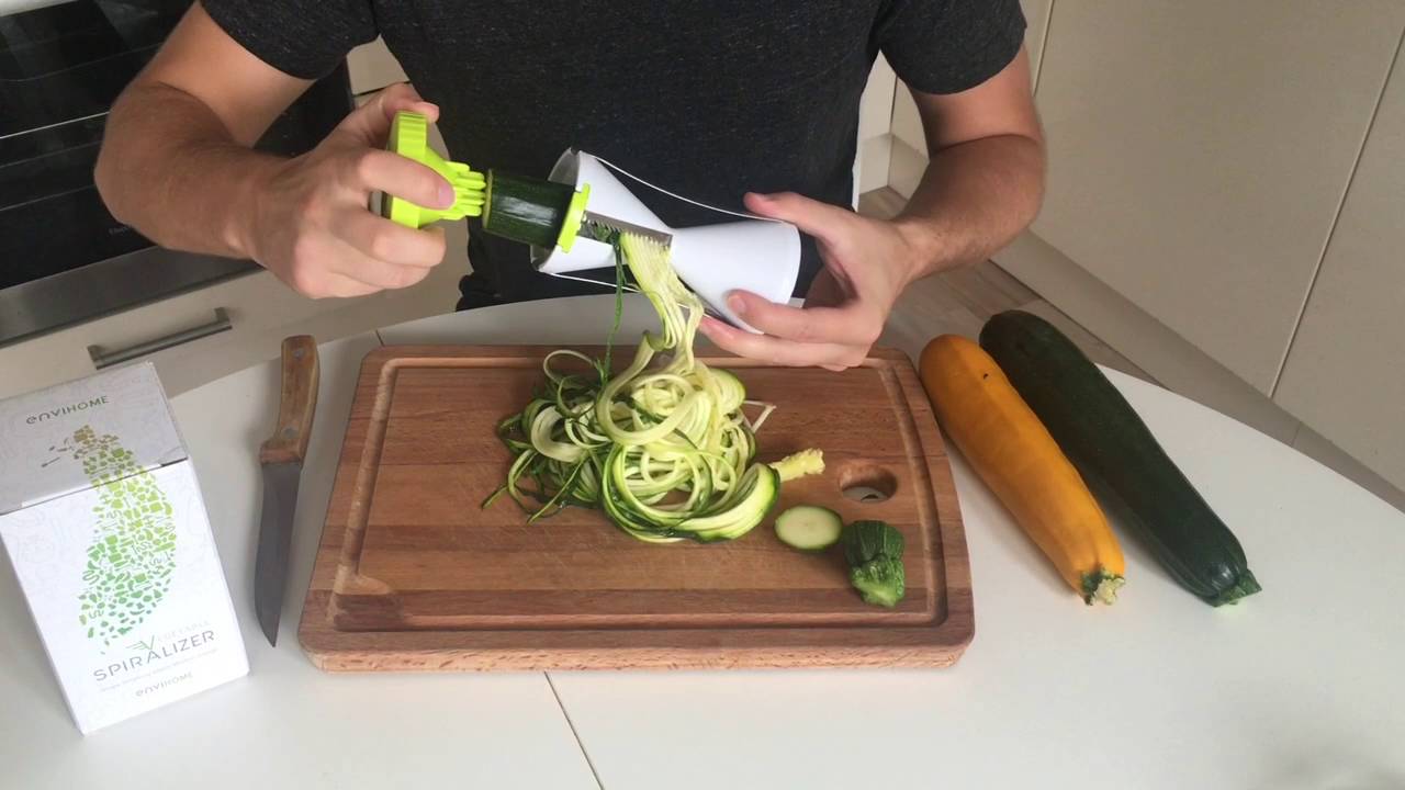 How To Use enviHóme Spiralizer/Zoodle Maker - Quick Spiralized