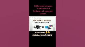 Hardware vs software:computer applications/awareness #shorts #ytshorts #upsc  #studywithmahmoona