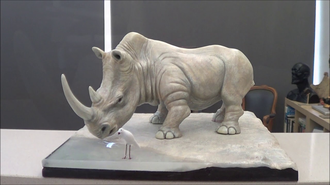 rhino sculpture YouTube