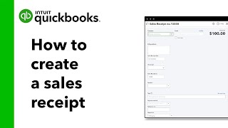 How to create a sales receipt in QuickBooks Online