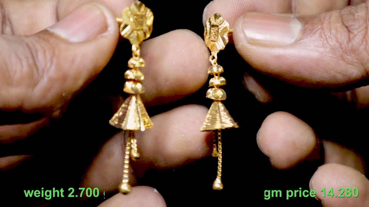 Gold Earrings Designs In 3 Grams 2024 | favors.com