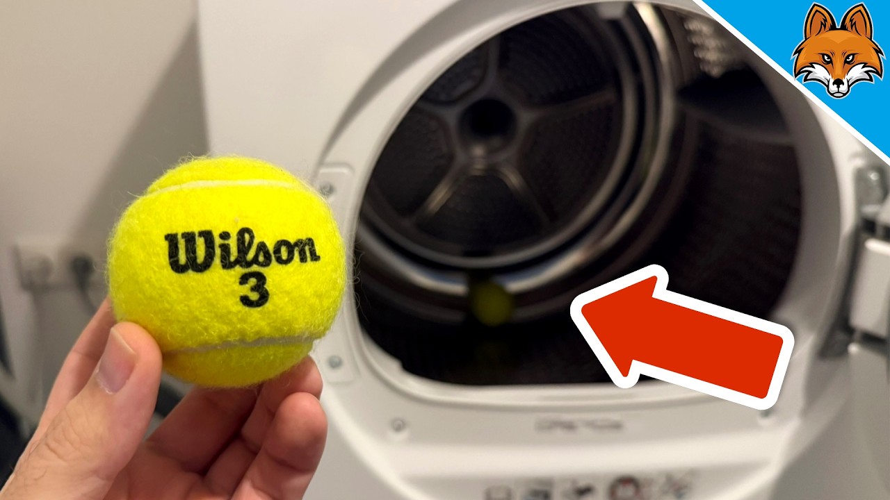 Бросьте теннисный мяч в белье и ПОСМОТРИТЕ, ЧТО ПРОИЗОЙДЕТ💥 (гениальный трюк)🤯