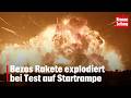 Bezos Rakete explodiert bei Test auf Startrampe | krone.tv NEWS