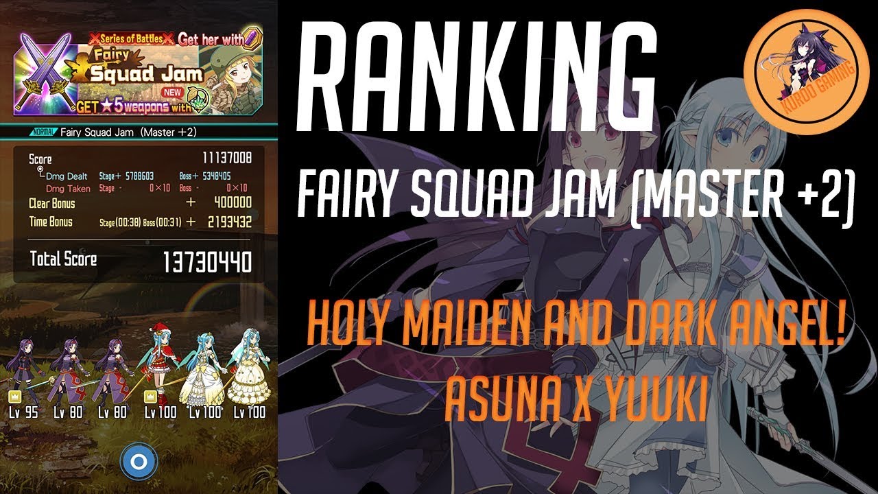 [SAO: MD] -【メモデフ】Fairy Squad Jam [M+2] - Holy Maiden and Dark Angel! - ASUNA x YUUKI