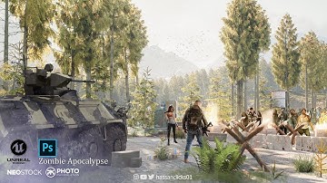 Zombie Apocalypse | 3D and @PhotoManipulation  | #Speedart!