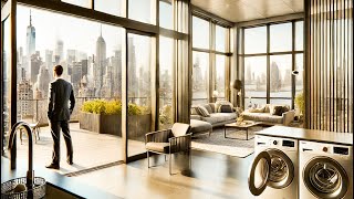 NYC Luxury Flex 2-Bedroom Apartment Tour | Washer/Dryer, Rooftop, Gym, 24-Hour Doorman!