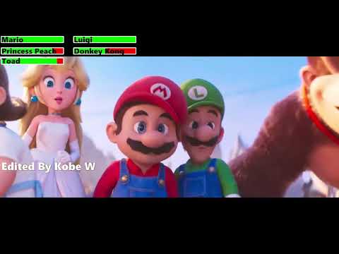 The Super Mario Bros. Movie (2023) Final Battle with healthbars 4/4