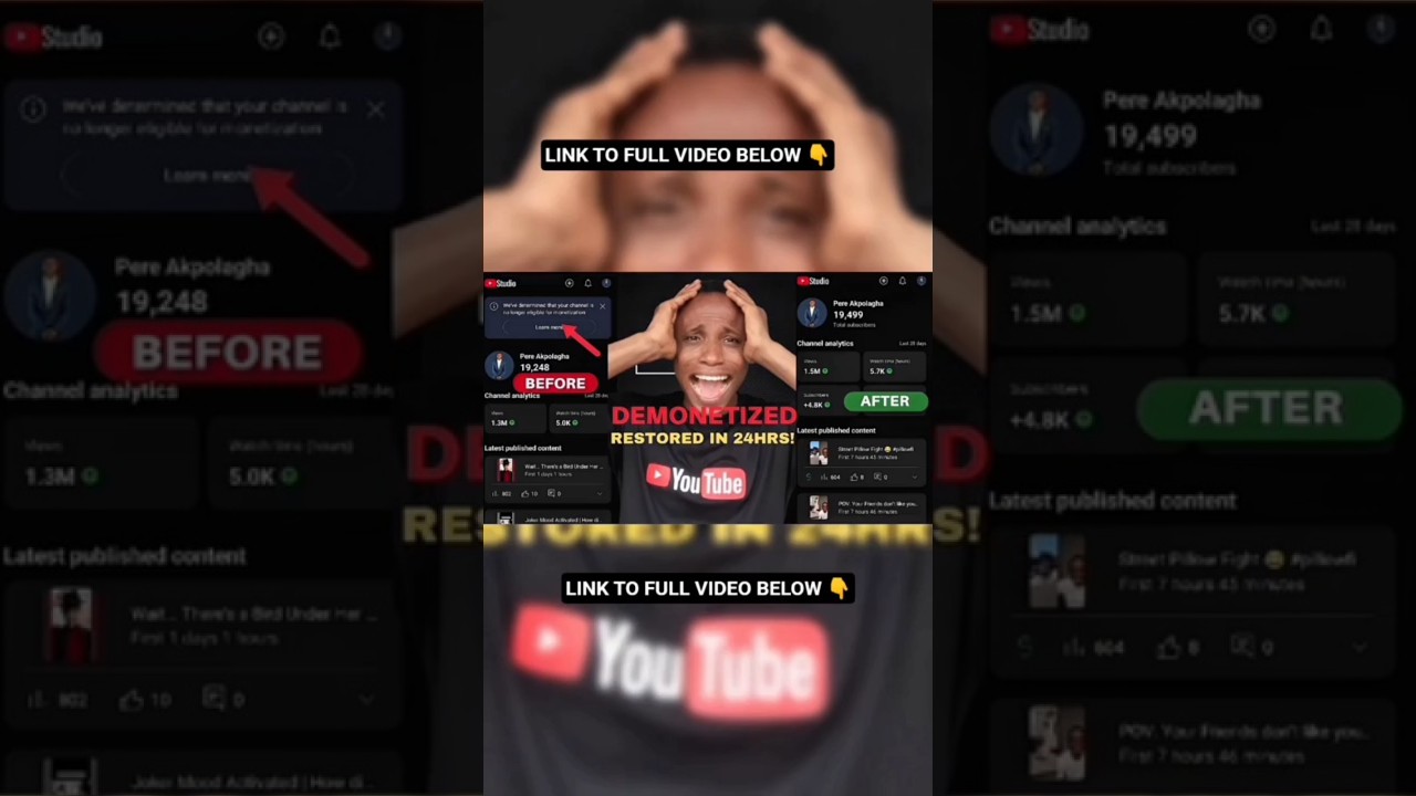 How I Got My Monetization Back in 24Hrs For Reused Content! 