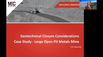 Webinar: Geotechnical Mine Closure Considerations – A Case Study from a Large Open Cut Metals Pit