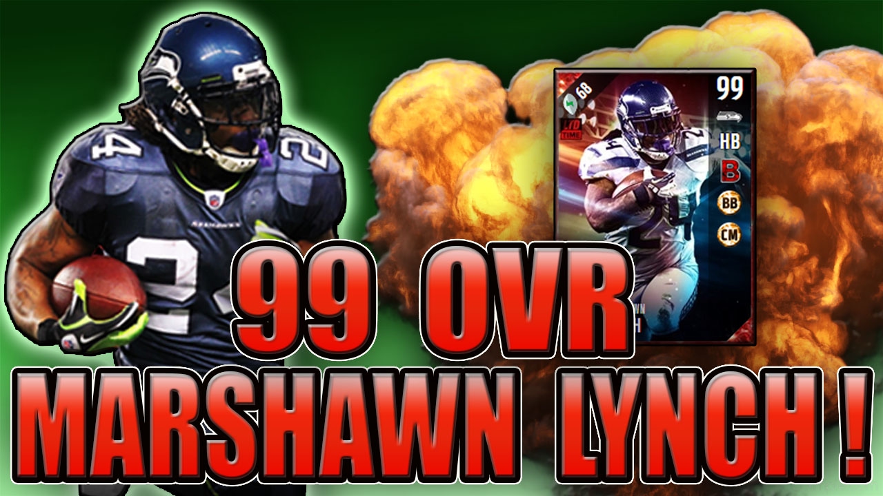 99 ULTIMATE LEGEND MARSHAWN LYNCH WENT BEASTMODE! - MADDEN NFL 17 ULTIMATE TEAM