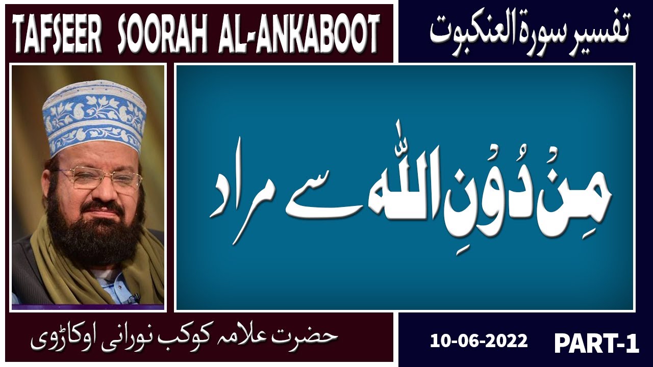 1-5- The Meaning of Mindu nil Laah! -من دون اللہ سے مراد