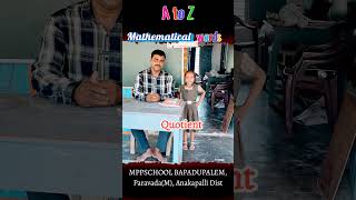 A To Z Mathematical Words governmentschool mathematics primarymathematics